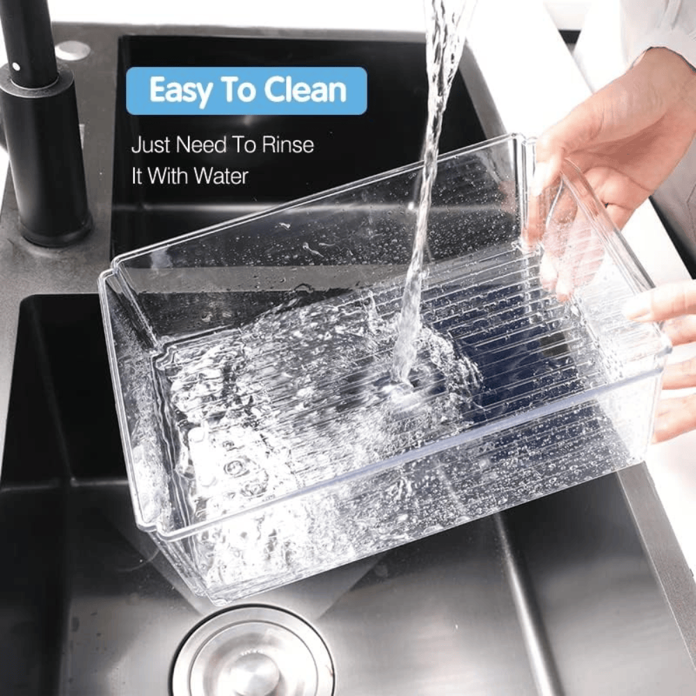 10-Piece Crystal Clear Fridge & Pantry Organizer Set