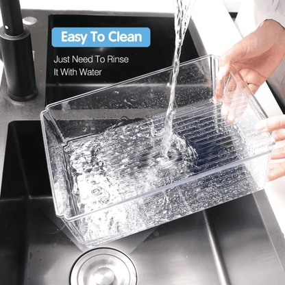 10-Piece Crystal Clear Fridge & Pantry Organizer Set