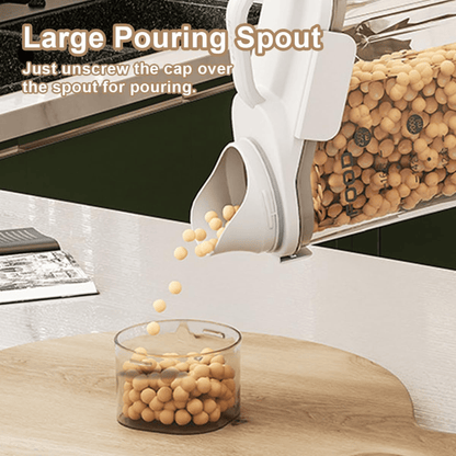 Airtight Cereal & Dry Food Dispenser with Measuring Cup