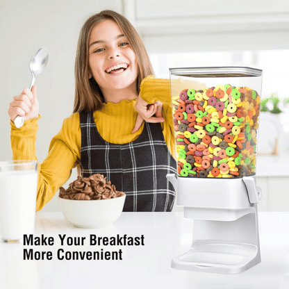 Set of 2 Countertop Cereal Dispensers - 5.5qt (White)