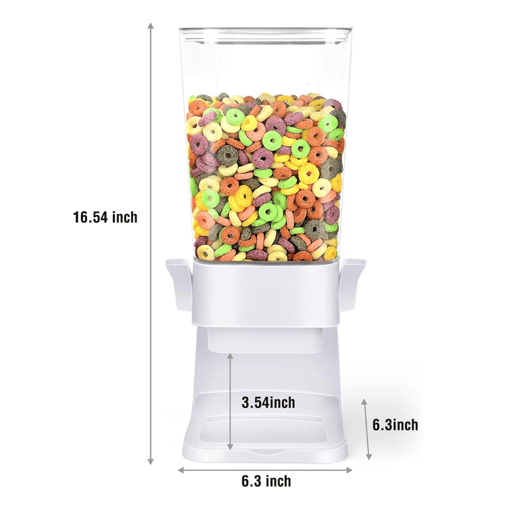 Set of 2 Countertop Cereal Dispensers - 5.5qt (White)
