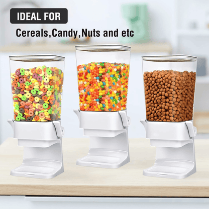 Set of 2 Countertop Cereal Dispensers - 5.5qt (White)